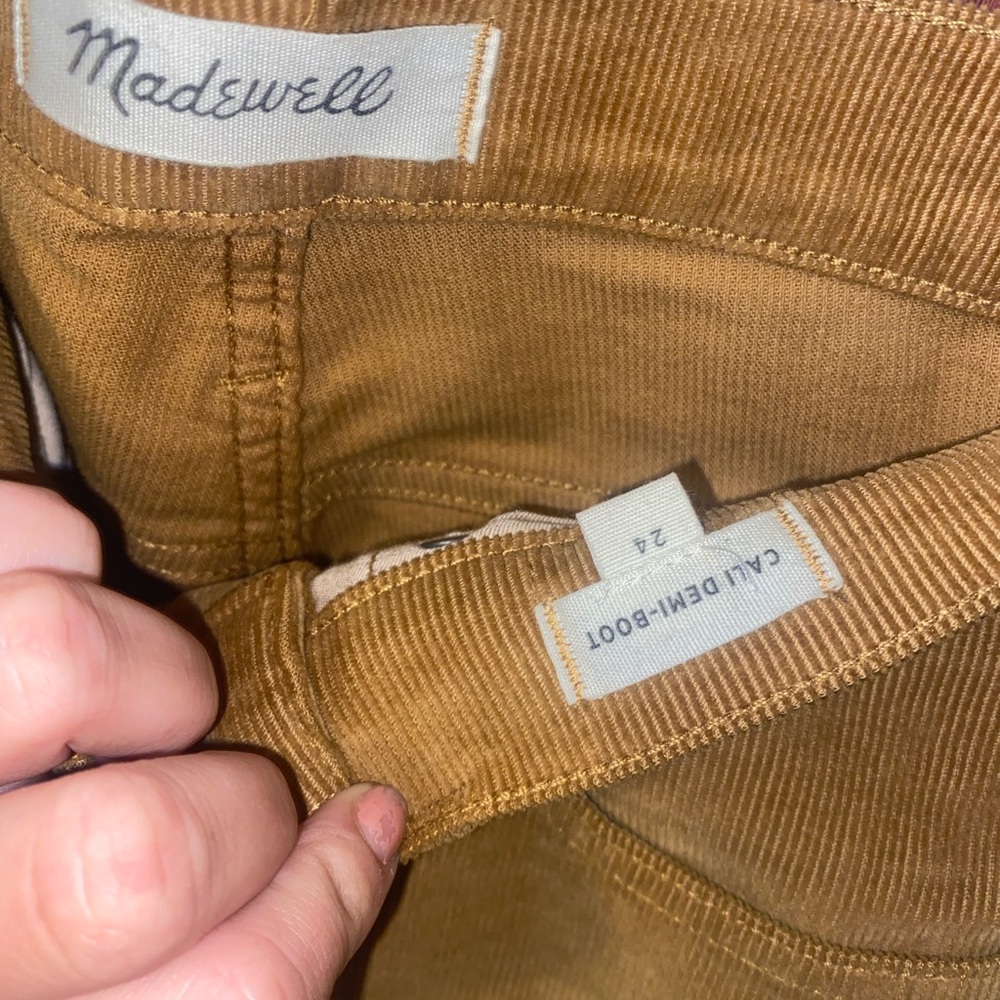 MADEWELL CALI DENIM BOOT CORDUROY JEANS